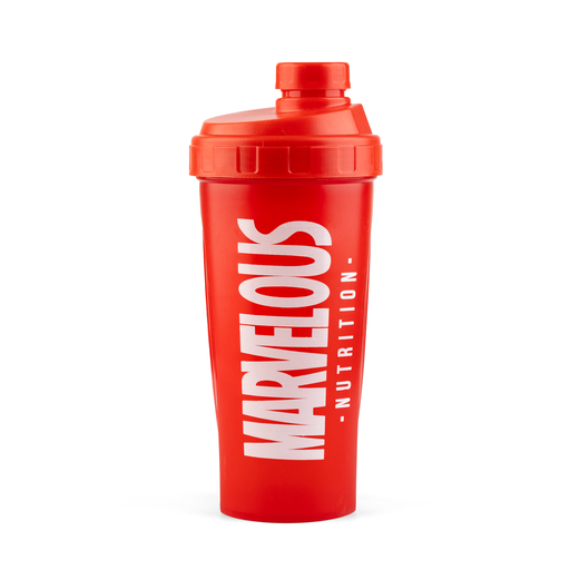 [17712] Marvelous Nutrition Plastic Shaker-500Ml-Red