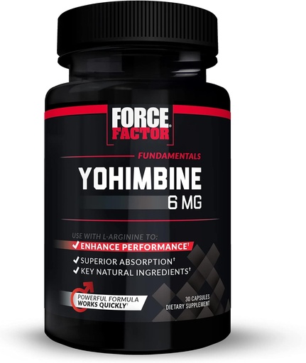 [818594015276] Force Factor Fundamentals Yohimbine 6Mg-30Serv.-30Vegetable Capsules