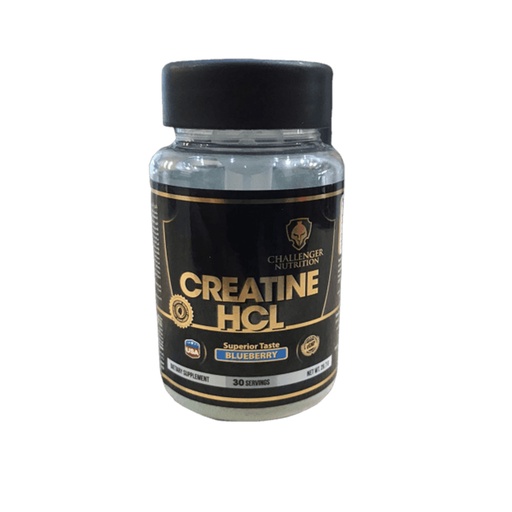 [6223007822442] Challenger Nutrition Creatine HCL 30Serv 29.7G Bluberry