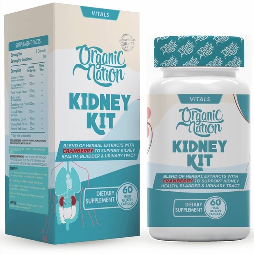 [6222023703445] Organic Nation Kidney Kit-60Serv.-60 Capsules