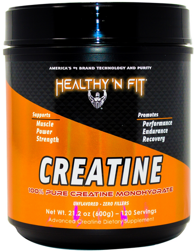 [799750001879] Healthy N' Fit Creatine 100% Pure Creatine Monohydrate 120Serv 600G