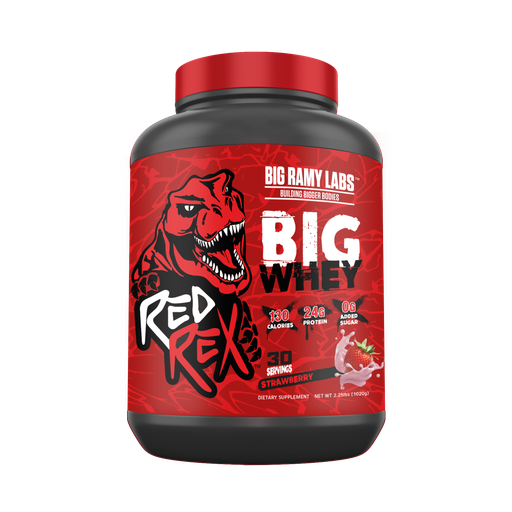 [6223007824217] Big Ramy Labs Building Bigger Bodies Big Whey-30Serv-1020G-Strawberry