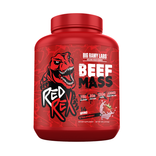 [6223007823555] Big Ramy Labs Building Bigger Bodies Beef Mass-14Serv-2722G-Strawberry