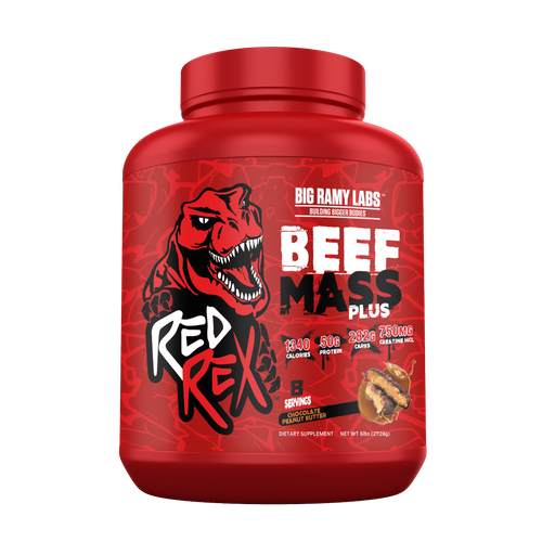 [6223007823180] Big Ramy Labs Building Bigger Bodies Beef Mass Plus-8Serv-2728G-Chocolate Peanut Butter