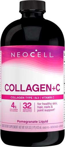 [016185128996] Neocell Collagen+C 32Serv.-473ML.-Pomegranate