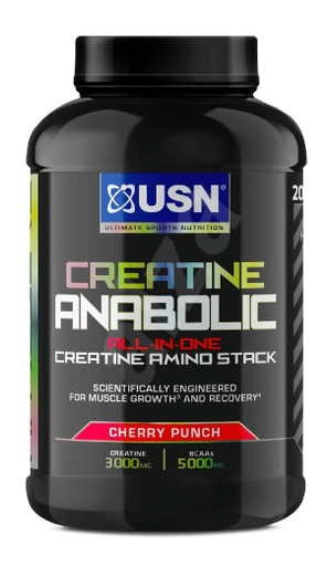 [6009544933991] USN Creatine Anabolic-20serv-900G-Cherry Punch