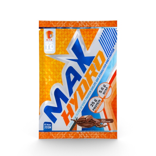 [6222023701533] Max Muscle Max Hydro-1Serv.-30G-Triple Chocolate