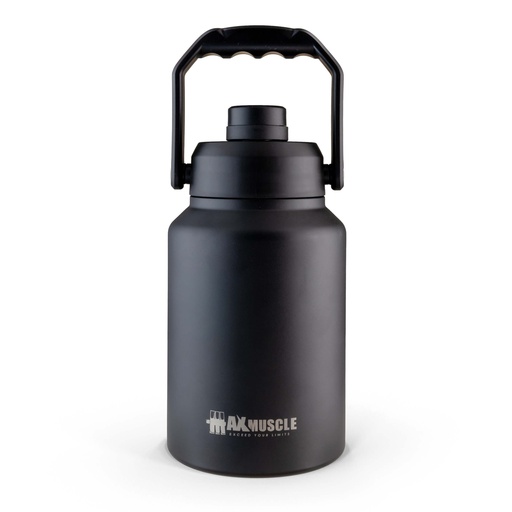 [6224009096602] Max Muscle Stainless Steel jug-2L-Metallic Black