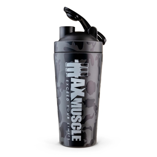 [6224009096749] Max Muscle Stainless Steel Shaker-900Ml-Black Camo