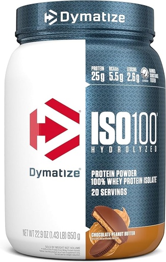 [705016600335] Dymatize ISO100-20Serv.-610G.-Chocolate Peanut Butter