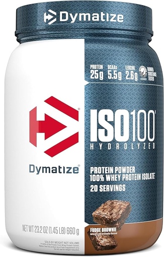 [705016600342] Dymatize ISO100-20Serv.-610G.-Fudge Brownie