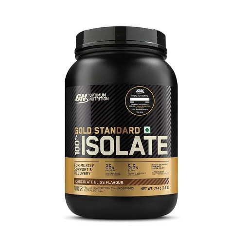 [748927060911] Optimum Nutrition Gold Standard 100% Isolate-24Serv.-744G-Chocolate Bliss